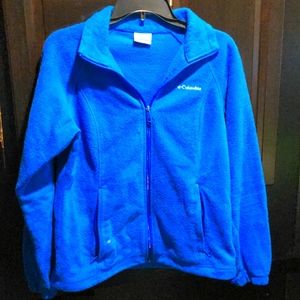 Blue Columbia fleece jacket size medium